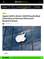 Apple (AAPL) Stock: Q225 Results Beat Estimates as Services Shine and Buyback Grows