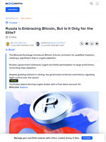 Russia is Adopting Bitcoin, But It’s Different from the US