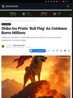 Shiba Inu Prints ‘Bull Flag’ As Coinbase Burns Millions - DailyCoin