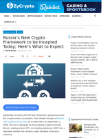 Russia’s New Crypto Framework to be Incepted Today; Here’s What to Expect ⋆ ZyCrypto