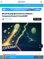 Bitcoin Buying Spree Ends On Coinbase: Temporary Pause Or Trend Shift?