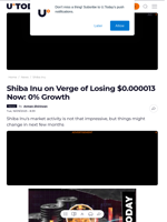 Shiba Inu on Verge of Losing $0.000013 Now: 0% Growth - U.Today