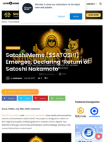 SatoshiMeme ($SATOSHI) Emerges, Declaring 'Return of Satoshi Nakamoto' | Live Bitcoin News