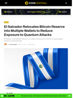 El Salvador Relocates Bitcoin Reserve into Multiple Wallets