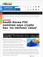South Korea FSC nominee says crypto has ‘no intrinsic value’ - The Crypto News Wire