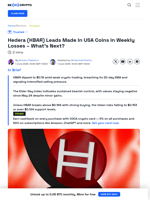 Hedera (HBAR) Leads Made In USA Coins in Weekly Losses