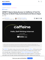 DFINITY Opens Early Access to Caffeine