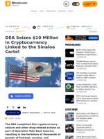 DEA Seizes $10 Million in Cryptocurrency Linked to the Sinaloa Cartel – Crypto News Bitcoin News