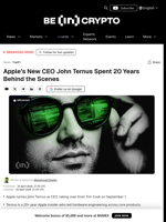 Who Is Apple’s New CEO John Ternus? A 20-Year Insider