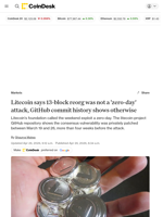 Litecoin's 13-block reorg wasn't a zero-day, GitHub commit history shows otherwise