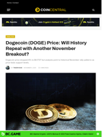 Dogecoin (DOGE) Price: Will History Repeat with Another November Breakout? - CoinCentral