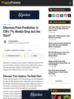 Ethereum Price Prediction: Is ETH’s 7% Weekly Drop Just the Start?