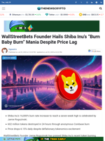 WallStreetBets Founder Hails Shiba Inu's 