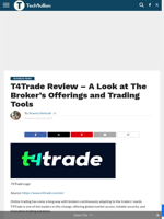 T4Trade Review - A Look at The Broker’s Offerings and Trading - TechBullion