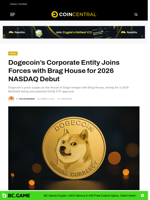Dogecoin’s Corporate Entity Joins Forces with Brag House for 2026