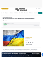 UN Security Council to meet after Russian shelling in Ukraine