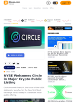 NYSE Welcomes Circle in Major Crypto Public Listing – Crypto News Bitcoin News