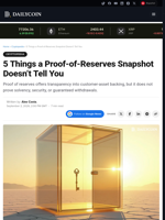 5 Things a Proof-of-Reserves Snapshot Doesn't Tell You - DailyCoin