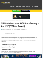 Will Bitcoin Drop Below $80K Before Reaching a New ATH? (BTC Price Analysis)