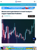 Bitcoin And Crypto Market To Crash? Analyst’s August-September Prediction