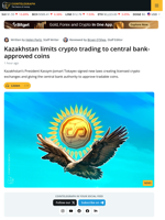 Kazakhstan President Signs Laws Regulating Digital Assets