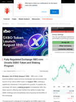 Fully Regulated Exchange XBO.com Unveils $XBO Token and Staking Program - NullTX
