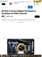RLUSD in Focus: Ripple VP Heads to Brooklyn for RWA Summit - U.Today