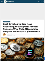 Best Cryptos to Buy Now According to Analysts: Proven Reasons Why This Altcoin May Surpass Solana (SOL) in Growth - TechBullion