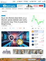 Ruvi AI (RUVI) Did 50% in a Month while DOGE did 10%: Analysts Say This Is Just the Beginning