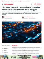 Circle to Launch Cross-Chain Transfer Protocol V2 on Stellar: XLM Surges - Coinspeaker