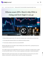 Ethena soars 20%: Here's why ENA is rising and how high it can go - CoinJournal
