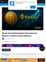 Bitcoin Spot Market Regains Momentum On Binance: A Shift In Investor Behavior | Bitcoinist.com