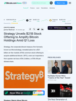 Strategy Unveils $21B Stock Offering to Amplify Bitcoin Holdings Amid Q1 Loss  – Crypto News Bitcoin News