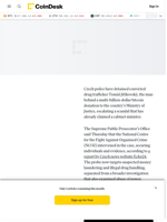 Czech Police Arrest Donor in Billion-Dollar Bitcoin Scandal