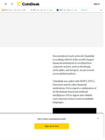 Chainlink Teams With Major Financial Institutions to Fix $58B Corporate Actions Problem