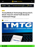 Trump Media & Technology Group Corp. (DJT) Stock: Soar 5% Amid Truth Social AI Trademark Filings