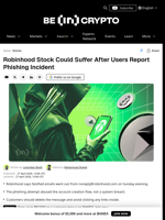 Robinhood Phishing Scandal Could Shake HOOD Stock Price