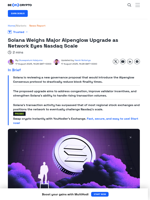 Solana Pushes for Nasdaq-Level Speed With Alpenglow Update
