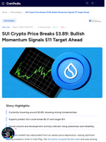 SUI Crypto Price Breaks $3.89: Bullish Momentum Signals $11 Target Ahead