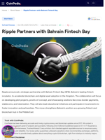 Ripple Teams Up with Bahrain Fintech Bay