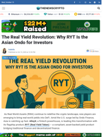 The Real Yield Revolution: Why RYT Is the Asian Ondo for Investors