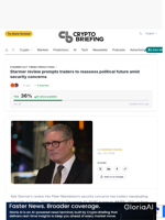 Starmer review prompts traders to reassess political future amid security concerns