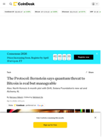 The Protocol: Bernstein says quantum threat to Bitcoin is real but manageable