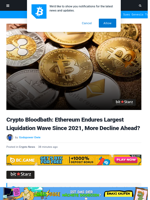 Crypto Bloodbath: Ethereum Endures Largest Liquidation Wave Since 2021, More Decline Ahead? | Bitcoinist.com