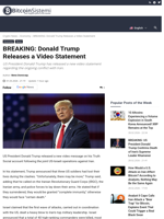 BREAKING: Donald Trump Releases a Video Statement - Bitcoin Sistemi
