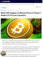 What Will Happen To Bitcoin Price In These 2 Weeks Of US-Iran Ceasefire?