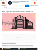 Bitget Begins One-Time Service Cut for Selected Users | Live Bitcoin News