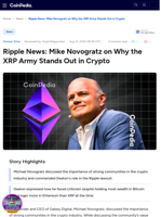 Ripple News: Mike Novogratz on Why the XRP Army Stands Out in Crypto