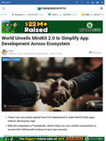 World Unveils MiniKit 2.0 to Simplify App Development Across Ecosystem - TheNewsCrypto