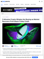 3 Altcoins Crypto Whales Are Buying Post Black Friday Crash